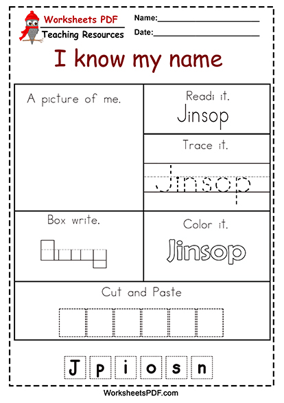 free name tracing worksheets for preschool free printables