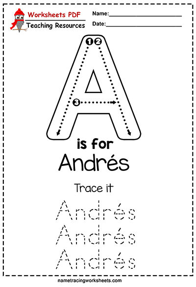 name tracing worksheets pdf free printables
